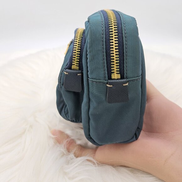 Prada  Teal Tessuto Nylon Mini Pouch - Picture 9 of 17